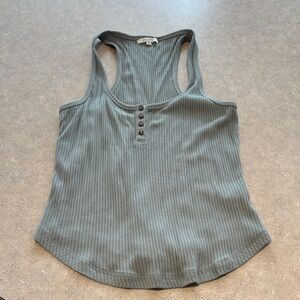 Z Supply Ribbed Tank Top - Gray